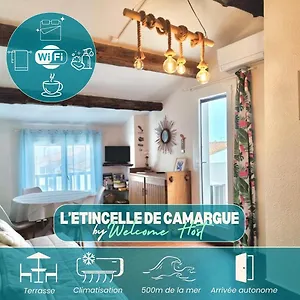 Appartement Plage, Centre Ville, Terrasse, Les Saintes-Maries-de-la-Mer